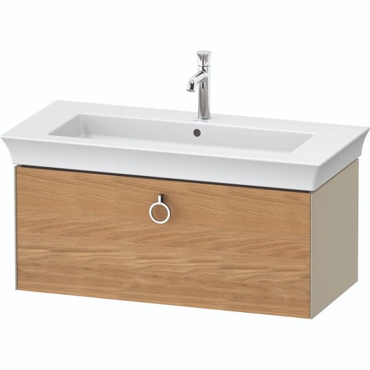Duravit White Tulip Servantskap 1 skuff 98,4x45,8x41 cm Eik/Taupe Høyglans