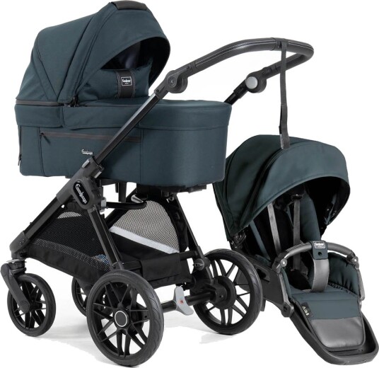 Emmaljunga Sento Pro Flat + Urban Forest Komplett Barnevogn