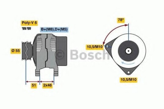 Dynamo BOSCH 0 986 080 530