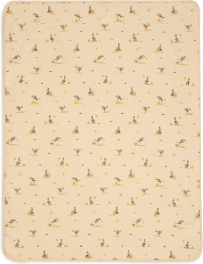 Jollein Fitted Sheet Jersey Kangaroots 75x100