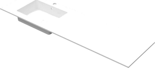 Linn Bad Corian Topplate med Eir Servant B60 160xH1,2xd46cm Hvit Matt / 160cm Venstre 100 60
