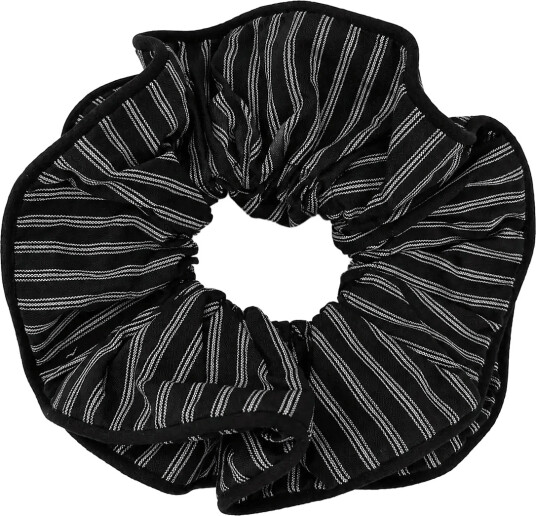 Pipol"s Bazaar Large Double Scrunchy Stripe Bw Black ONE SIZE