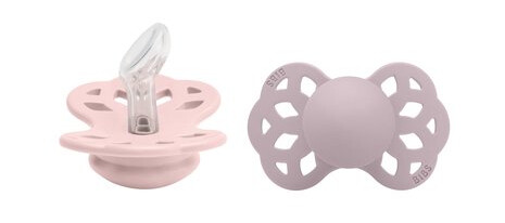 BIBS® Smokk Infinity 0-6 måneder Blossom/Dusky Lilac 2 stk.