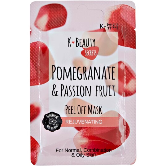 K-Beauty Secrets Pomegranate & Passion Fruit Peel Off Mask 15 g K-Beauty Secrets Pomegranate & Passion Fruit Peel Off Mask 15 g