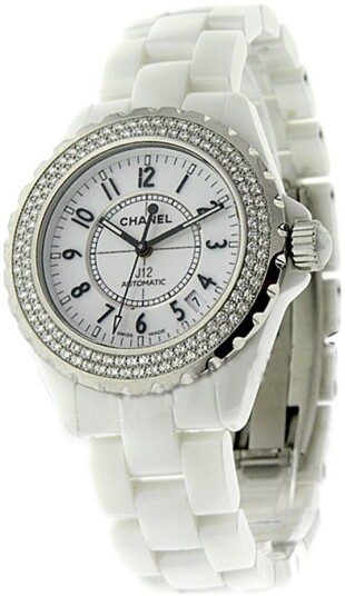 Chanel Dameklokke H0969 J12 Hvit/Keramik Ø38 mm
