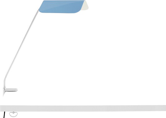 Apex Skrivebordlampe med klemme Pastellblå
