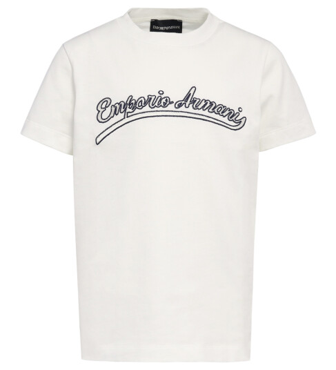 Giorgio Armani Emporio Armani T skjorte Hvit m. Broderi Emporio Armani 8 år 128 T skjorte