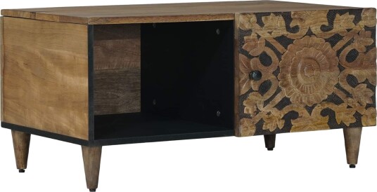 Kaffebord Brun 80 x 50 x 40 cm Massiv mango tre Kaffebord Brun 80 x 50 x 40 cm Massiv mango tre