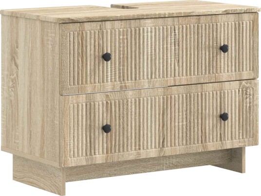 vidaXL Baderomsvaskeskap EDE Sonoma eik 82 x 41 x 59 cm Konstruert tre