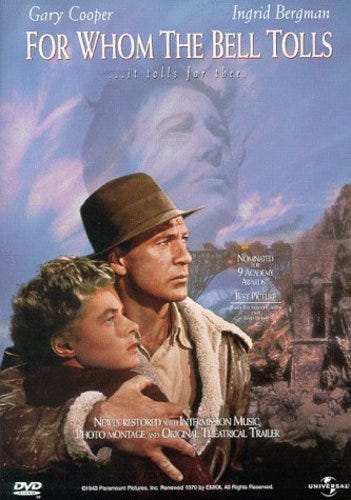 For Whom The Bell Tolls DVD For Whom The Bell Tolls DVD