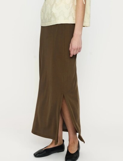 Soft Rebels Srella Midi Skirt   Brown   L