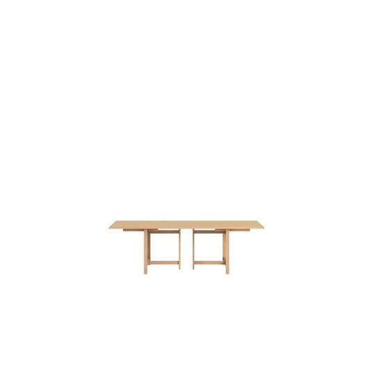 MOEBE Rektangulært Spisebord 160x90 med 2 Uttrekk Dempet Fersken