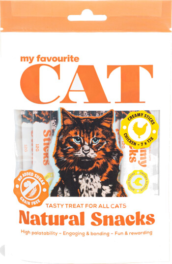 Kylling Creamy Sticks 7x12g Kattegodteri fra My Favourite Cat