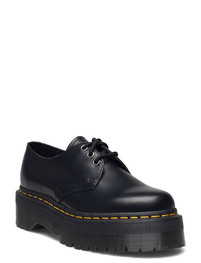 Dr. Martens 1461 Quad Black Polished Smooth Black 42