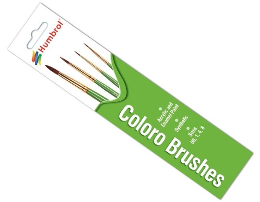 Humbrol Coloro Penselpakke 00 1 4 8 4stk