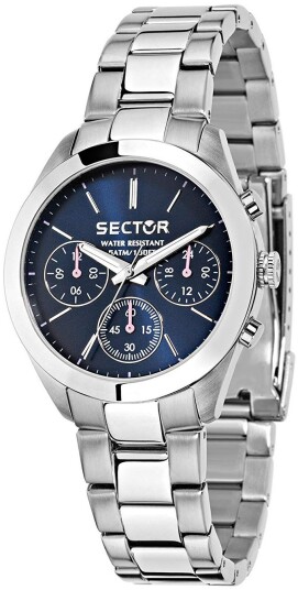 Sector Dameklokke R3253588501 Blå/Stål Ø36 mm