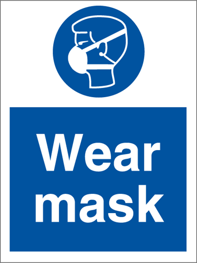 Jo Safety Wear mask Self Adhesive Vinyl V NM 200 x 150 mm IMO 106065VNM
