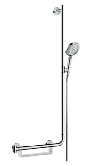 Hansgrohe Raindance Select S 120/Unica 1100 mm, med hylle, Krom Hansgrohe Raindance Select S 120/Unica 1100 mm, med hylle, Krom