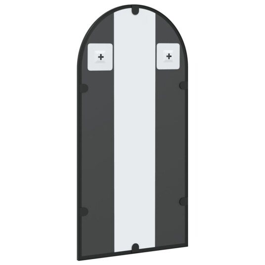 vidaXL Veggspeil svart 30x60 cm buet jern vidaXL Veggspeil svart 30x60 cm buet jern