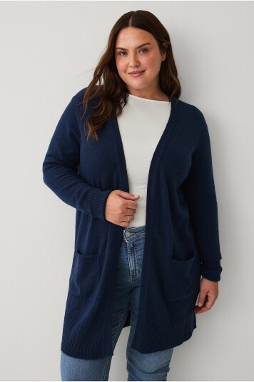 Zizzi - Kardigan caSunny L/S - Blå