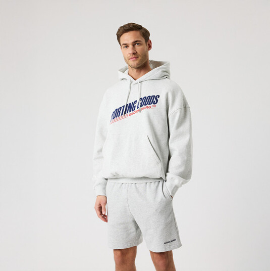 Björn Borg Oversized Hettegenser Lysegrå Grey L Björn Borg Oversized Hettegenser Lysegrå Grey L
