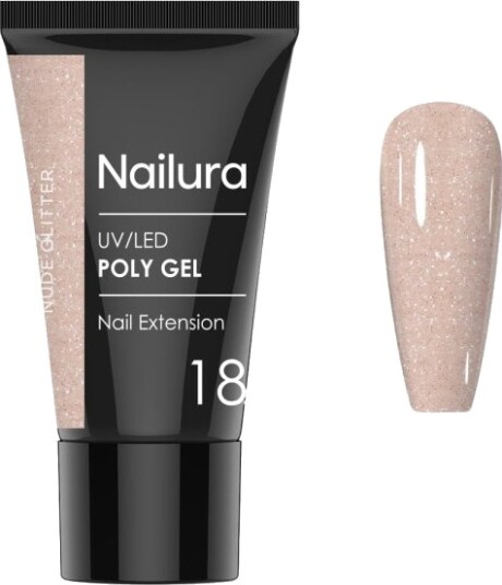 Nailura Poly Gel 18 – Nude Glitter – 30 ml Nailura Poly Gel 18 – Nude Glitter – 30 ml