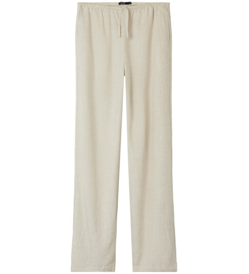 LMTD Nlffinen Lw Wide Pant Noos - Cream - 146