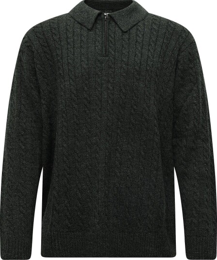 Levi"s® Mason Collared Quarter Zip Win   GREENS   XXL