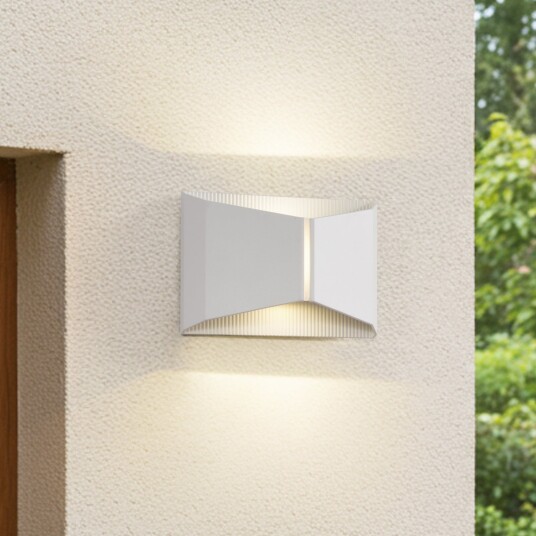 Utelampe Lindby Anlira Hvit Terrasse Metall Moderne 18.5 12.5 Hvit