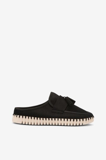 Ilse Jacobsen Loafers Tulip Wool Mule Svart