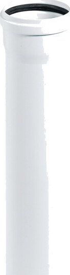 AVLØPSRØR 40MM PP HVIT 2M M/MUFFE