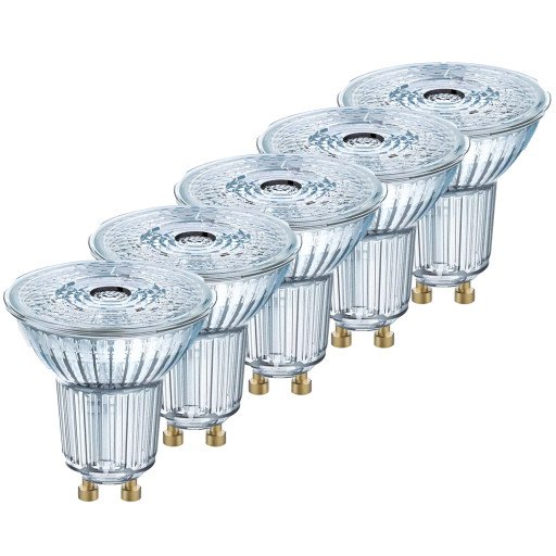 Ledvance Parathom Dim GU10 spotpære, 5 stk, 2700K , 4,5 W