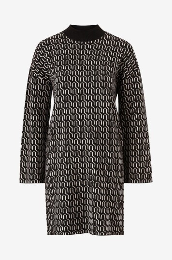 Vero Moda   Kjole vmGoldneedle Art LS Short Highneck   Svart