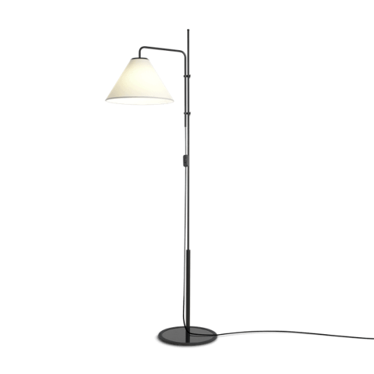 Marset Funiculí Gulvlampe Fabric Sort-Hvit