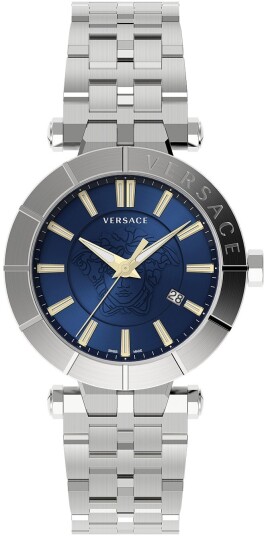 Versace Herreklokke VE2B00421 V Race Blå/Stål Ø43 mm Versace Herreklokke VE2B00421 V Race Blå/Stål Ø43 mm