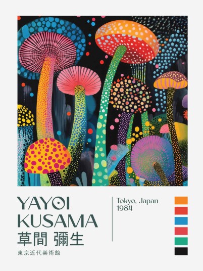 Namly Design Plakat Yayoi Kusama Kunstverk POSTERUWD5O9
