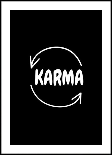 Karma Poster Plakat / 100x150cm