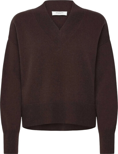 Rosemunde Rwlaica Cashmere V Neck Ls Pullover Brown L