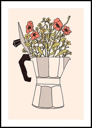 Moka Flowers Plakat / 30x40cm