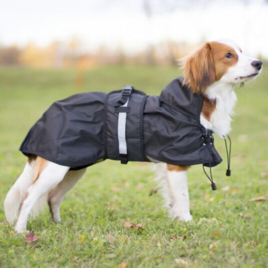 Back On Track Dog Rain Rug (No Filling) Black (29 cm) Back On Track Dog Rain Rug (No Filling) Black (29 cm)