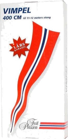 Flagg Vimpel 400cm  11-12 Meter Stang