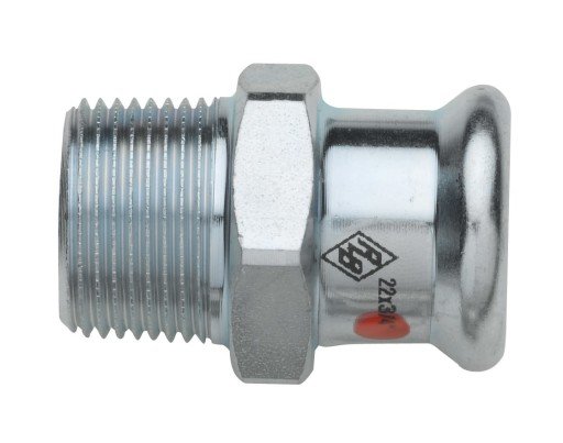 28mm x 1" TURBO Ståladapternippel