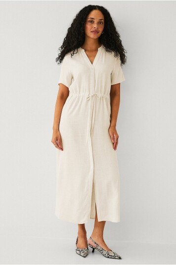 Selected Femme Maxikjole slfViva Damina SS Ankle Sun Dress Natur Selected Femme Maxikjole slfViva Damina SS Ankle Sun Dress Natur