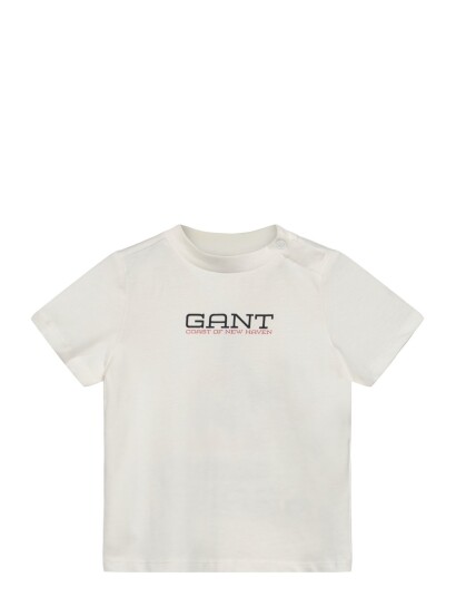 Gant Kids Gant Coastal Graphic Ss T Shirt   White   98