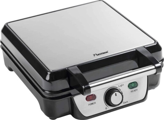 Bestron Vaffeljern ASW281 1100W svart/sølv rustfritt stål Bestron Vaffeljern ASW281 1100W svart/sølv rustfritt stål