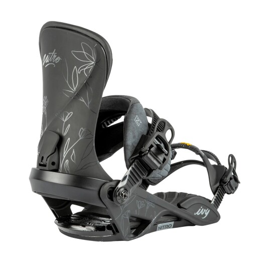 NITRO Snowboard Bindings Ivy 23/24, snowboardbinding, dame ULTRA BLACK