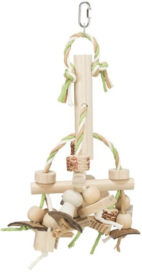 Fargerikt Leketøy I Tre Med Papirbånd Mix 31 cm Fargerikt Leketøy I Tre Med Papirbånd Mix 31 cm