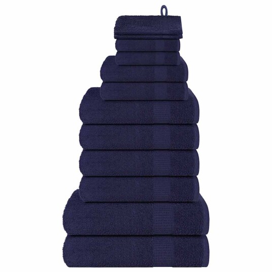12 delers håndklesett FROGN marineblå 360 gsm 12 delers håndklesett FROGN marineblå 360 gsm