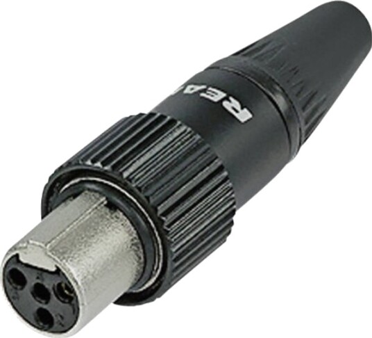Rean Av Rt5fct-B Mini-Xlr-Kontakt Rett Poler: 5 Svart 1 Stk