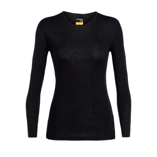 Icebreaker Women's 175 Everøday Longsleeve Crewe L, Black Icebreaker Women's 175 Everøday Longsleeve Crewe L, Black